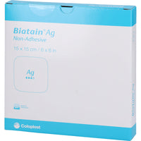 BIATAIN Ag foam dressing 15x15 cm non-adherent
