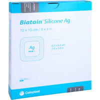 BIATAIN Silicone Ag foam dressing 10x10 cm