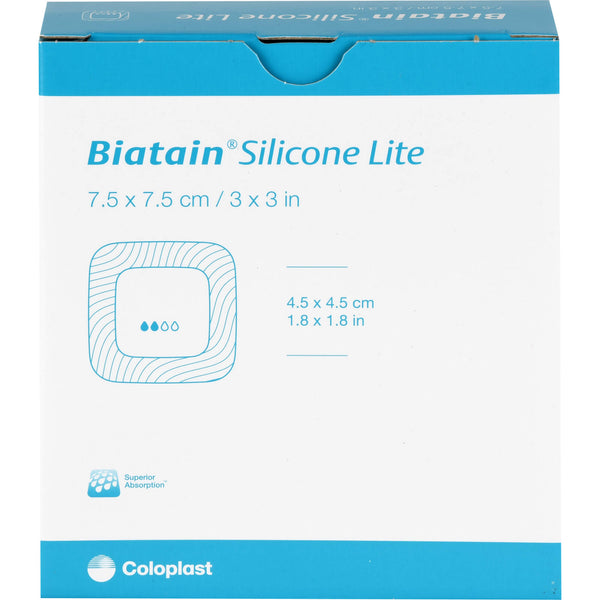 BIATAIN Silicone Lite foam dressing 7.5 x 7.5 cm