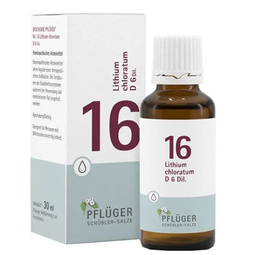 BIOCHEMIE Pflüger 16 Lithium chloratum D 6 drops