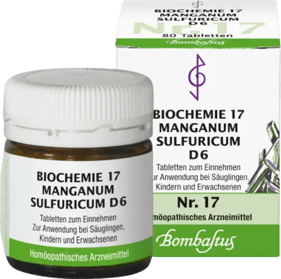 BIOCHEMISTRY 17 Manganum sulfuricum D 6 tablets UK