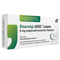 BISACODYL ADGC Laxative 5 mg gastric juice tablets UK