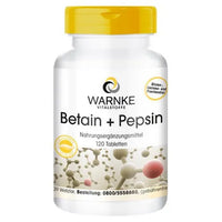 Betaine + Pepsin, gastric juice enzymes