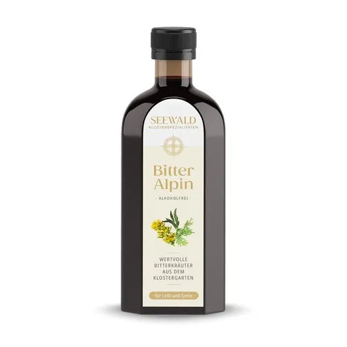 Bitter herb tincture, Chokeberry juice, SEEWALD Bitter Alpine Tonic