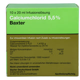 CALCIUM CHLORIDE solution 5.5% ampoules