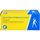 CALCIUM, VITAMIN D3 Evers, 100 pieces, chewable tablets UK