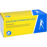 CALCIUM, VITAMIN D3 Evers, 100 pieces, chewable tablets UK