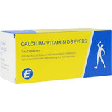 CALCIUM, VITAMIN D3 Evers, 100 pieces, chewable tablets UK