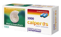 CALPEROS 1000 x 30 capsules calcium carbonate tablets