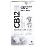 CB12 boost Eucalyptus white chewing gum