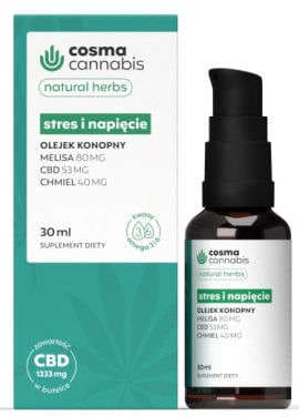 CBD Cosma Cannabis Natural Herbs Stress & Tension Oil