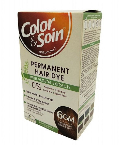 COLOR & SOIN Hair Dye 6GM Cinnamon Dark Blonde 135 ml