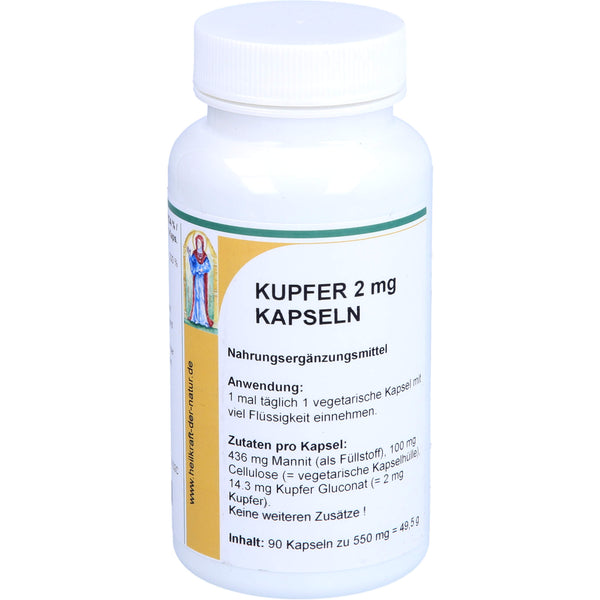 COPPER 2 mg Gluconate Capsules