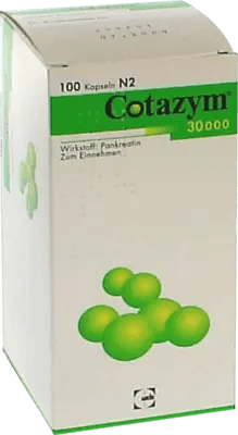 COTAZYM 30,000 pellets enteric-coated capsules UK