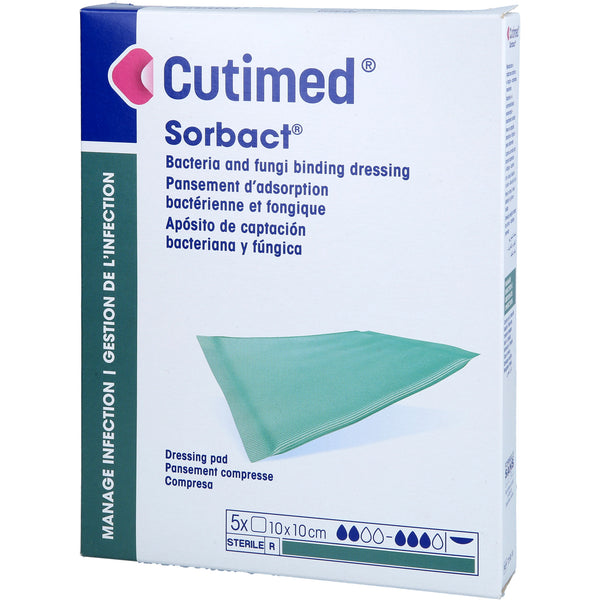 CUTIMED Sorbact absorbent compresses 10x10 cm