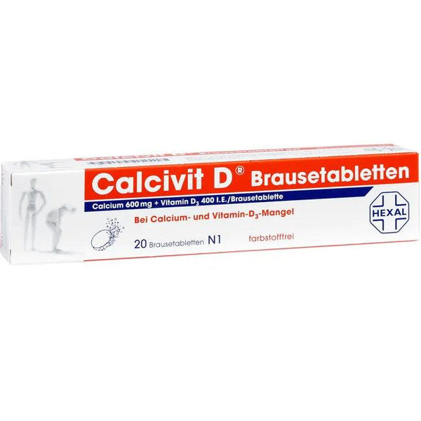 Calcium carbonate, colecalciferol, CALCIVIT D effervescent tablets UK