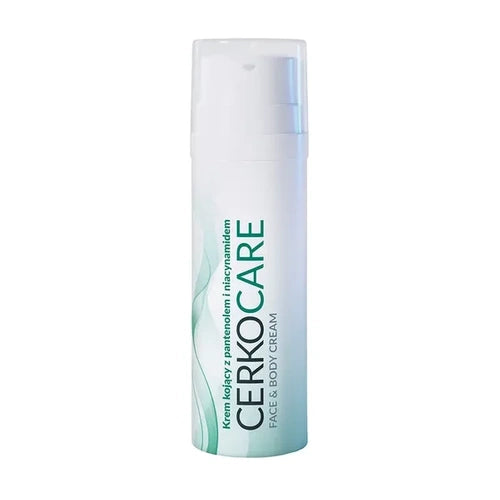 Cerkocare soothing cream with panthenol and niacinamide for body and face