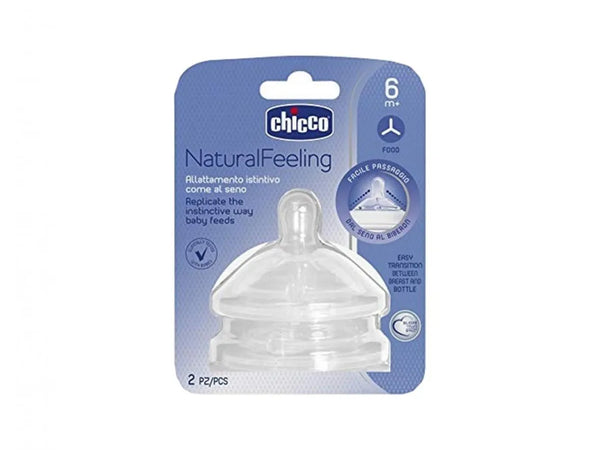 Chicco Naturalfeeling 6m+ bottle teat wide flow