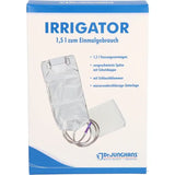 Complete 1.5 l irrigator for single use, with base
