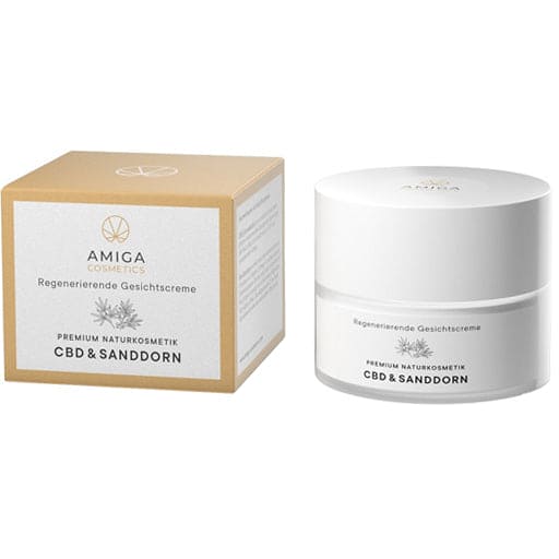 Cosmetics regenerating face cream CBD & sea buckthorn