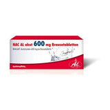 Coughing in cases of cold-related bronchitis, NAC AL acute 600 mg effervescent tablets