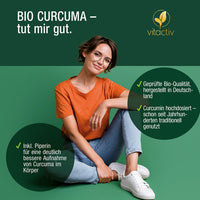 Curcumin and piperine, turmeric curcumin, CURCUMA 3000 organic capsules