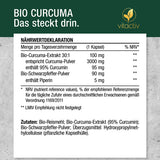Curcumin and piperine, turmeric curcumin, CURCUMA 3000 organic capsules