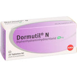 DORMUTIL N tablets 20 pc Diphenhydramine hydrochloride