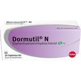 DORMUTIL N tablets 20 pc Diphenhydramine hydrochloride