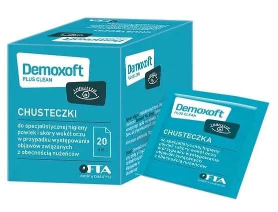 Demoxoft Plus Clean wipes for specialist eyelid and eye area hygiene