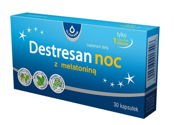 Destresan night melatonin x 30 capsules