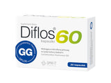 Diflos 60 x 20 capsules,  live cultures of Lactobacillus rhamnosus GG (ATCC 53103) bacteria