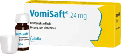 Dimenhydrinate, motion sickness, VOMISAFT 24 mg oral solution UK