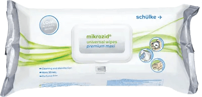 Disinfectant wipes, MIKROZID universal wipes premium maxi surface area UK