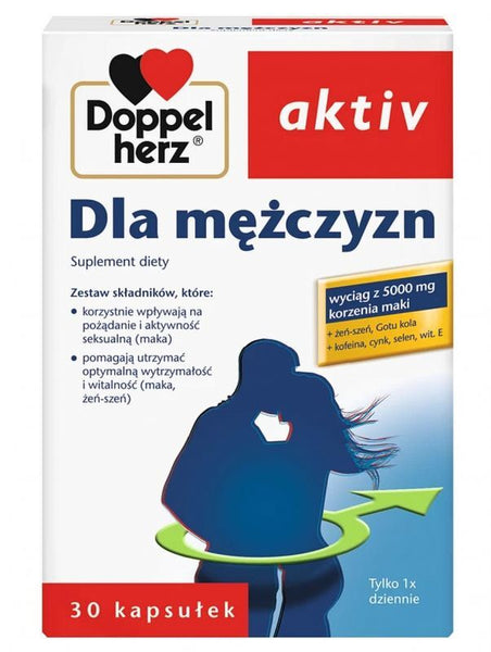 Doppelherz Aktiv For Men x 30 caps. harder erections, male labido