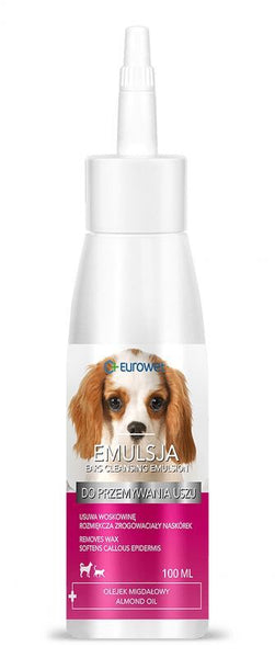 EUROWET Ear Wash Emulsion for Dogs and Cats 100 ml