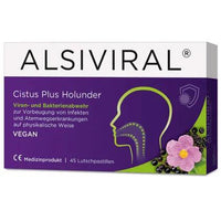 Elderberry extract, ALSIVIRAL Cistus Plus elderberry lozenges UK