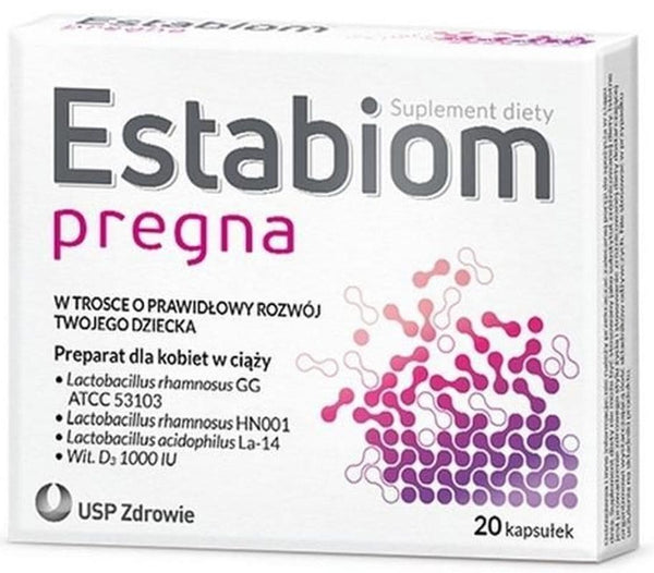 Pregnancy vitamins | Estabiom pregna x 20 capsules