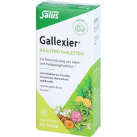 Extracts of Cucurma, artichoke, milk thistle and chamomile GALLEXIER Herbal Tablets