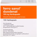 FERRO SANOL duodenal hard capsules with coated pell. 100 pc