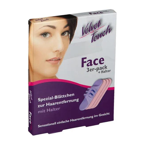 Facial hair removal easy, VELVET Touch Face set of 3