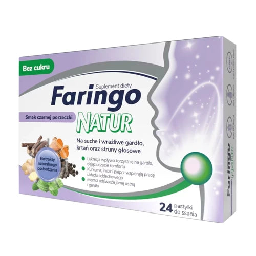 FaringoNatur blackcurrant flavor x 24 lozenges