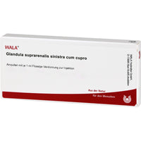 GLANDULA SUPRARENALIS sinistra cum cupro ampoules
