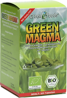 GREEN MAGMA, barley grass extract tablets UK