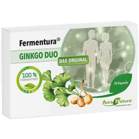 Ginkgo leaf (Ginkgo biloba) and ginkgo nut, FERMENTURA G.Duo capsules