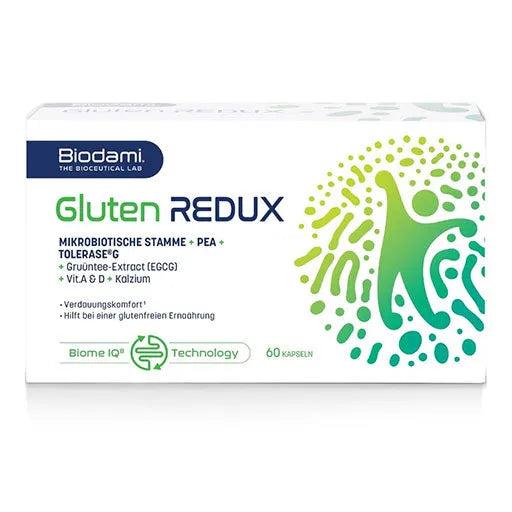 Gluten intolerance, GLUTEN REDUX intestinal bacteria culture + enzyme