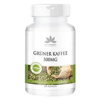 Green Coffee 500mg, chlorogenic acid, caffeine