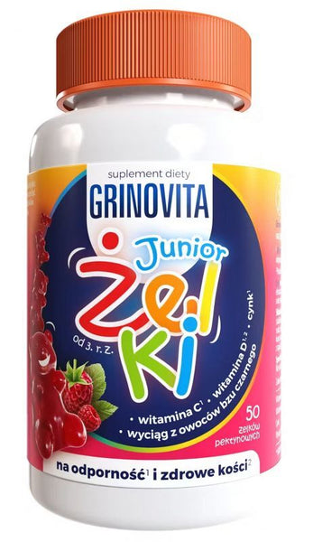 Grinovita Junior gummies, Grinovita Junior Jellies 50 pieces