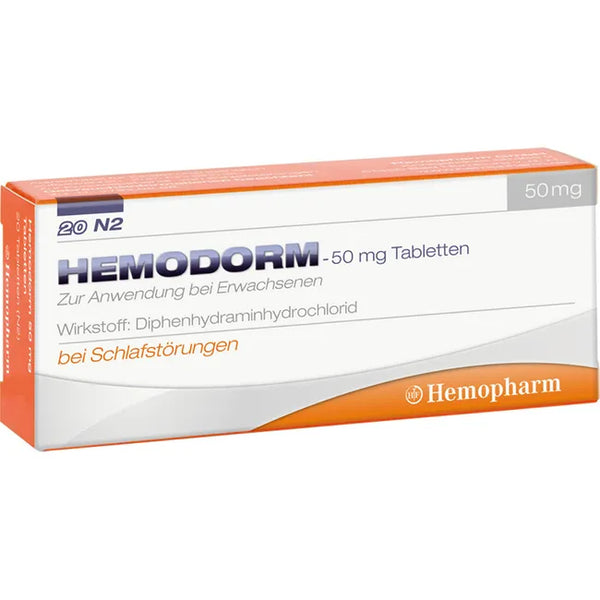 HEMODORM 50 mg sleeping tablets