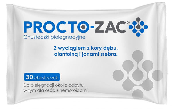 Hemorrhoids, hemorrhoid treatment PROCTO-ZAC Care Wipes